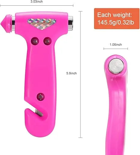 3-in-1 Car Safety Hammer & Escape Tool | Window Breaker, Seatbelt Cutter for Women, Families & Emergency Vehicle Escape