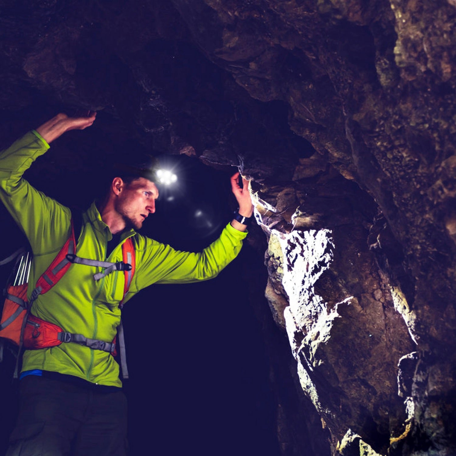 20,000 Lumen Professional LED Headlamp | 5 LED Beads, 6 Modes, 150° Adjustable, IPX4, USB Rechargeable